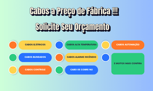 CABOS PREÇO DE FÁBRICA